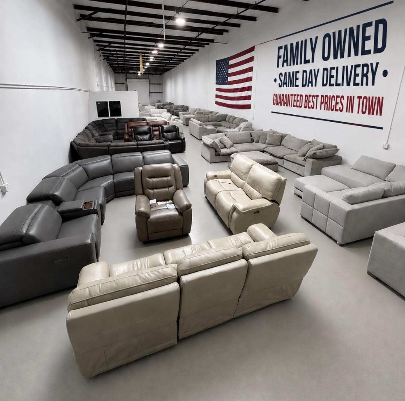 Stockwell Furniture warehouse showroom in Melbourne, FL